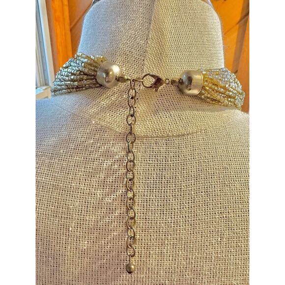 Beaded Waterfall Multistring Necklace - Picture 6 of 6